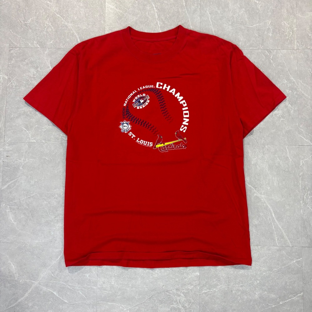 VF Imagewear St Louis Cardinals 2006 NL Champions Shirt Mens L Red MLB T-Shirt